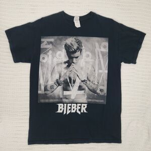 2016 Justin Bieber Purpose Tour T Shirt Mens Size Medium Black